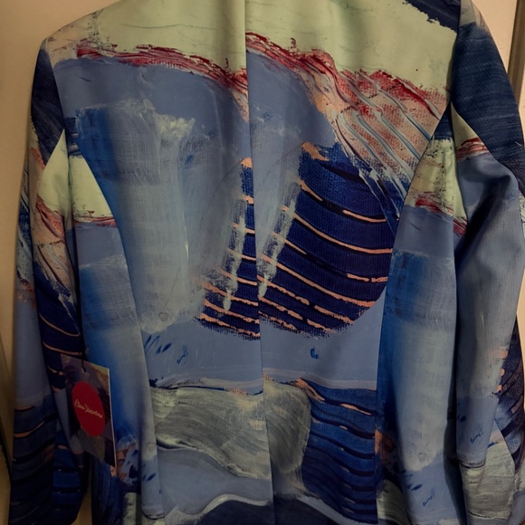 Claire Dejardins Abstract blue blazer - Picture 2 of 3